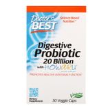 Doctor's Best DRB-00362 Doctor's Best, Пищеварительный пробиотик с Howaru, 20 млрд КОЕ, 30 растительных капсул (DRB-00362)