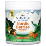 Nordic Naturals NOR-30120 Nordic Naturals, Nordic Berries, мультивітамінні жувальні цукерки, оригінальний смак, 120 ягід-жувальних цукерок (NOR-30120)
