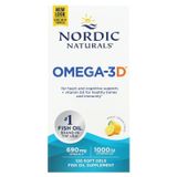 Nordic Naturals NOR-02761 Nordic Naturals, Omega-3D, зі смаком лимона, 1000 мг, 120 м'яких желатинових капсул (NOR-02761)