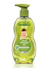 Олія масажна дитяча з оливковою олією, DermoViva, Dabur, 200 мл (DBR-71145), фото