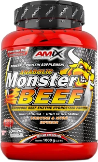 Amix, Anabolic Monster Beef Protein, ваніль-лайм, 1000 г (819300), фото