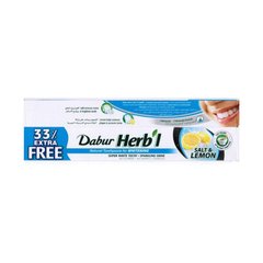 Відбілююча зубна паста, Herb`l Salt & Lemon, Dabur, 60+20 г (DBR-70180), фото