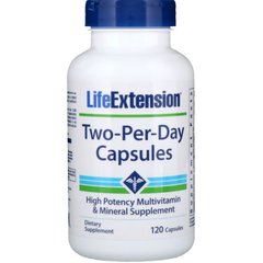 Мультивітаміни, Two-Per-Day, Life Extension, 120 капсул, (LEX-22141), фото
