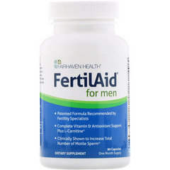 Репродуктивное здоровье мужчин, Fairhaven Health, FertilAid for Men, 90 капсул (FHH-00005), фото