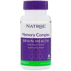 Витамины для памяти, Natrol, 60 таблеток, (NTL-00893), фото