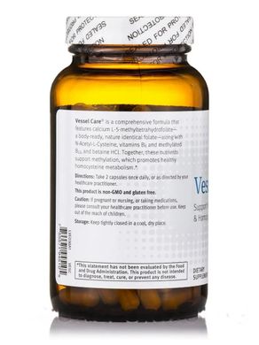 Metagenics, Vessel Care, Вітаміни для догляду за судинами, 120 капсул (MET-94510), фото