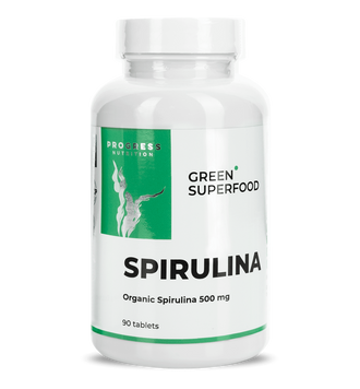 Спирулина 500 мг Progress Nutrition Spirulina - 90 таблеток, фото