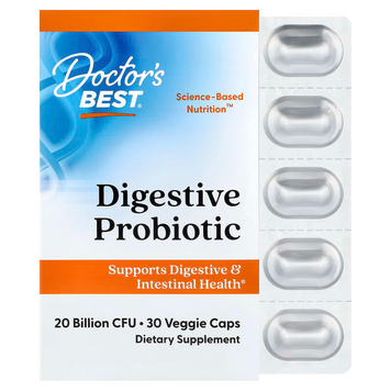 Пробиотик Howaru Doctor's Best Digestive Probiotic &ndash; 20 млрд КОЕ, 30 капсул, фото