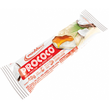 Батончик IronMaxx ProCoco | білий шоколад + кокосова карамель - 48 г, фото