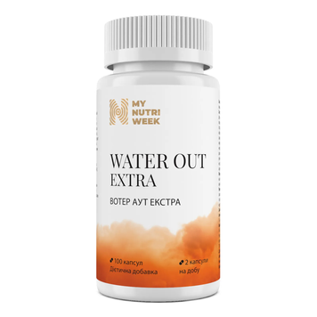 Вотер аут екстра, Water Out Extra, My Nutri Week, 100 капсул, фото