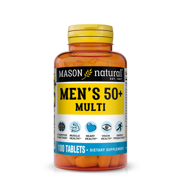 Мультивитамины для мужчин 50+ Mason Natural Men's 50+ Multi - 100 таблеток, фото