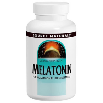 Source Naturals, Melatonin (for occasional sleeplessness), мелатонін при епізодичному безсонні, 3 мг, 100 таблеток (SNS-00586), фото