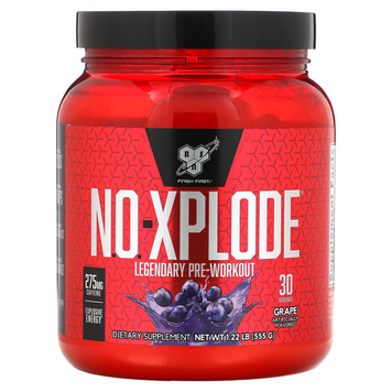 BSN, N.O.-Xplode, Legendary Pre-Workout, со вкусом винограда, 555 г (BSN-00160), фото