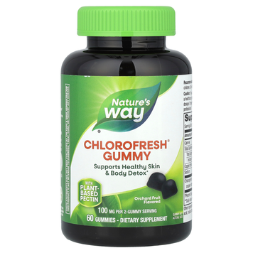 Хлорофилл 50 мг Nature's Way Chlorofresh Gummy | садовые фрукты - 60 жевательных мармеладок, фото