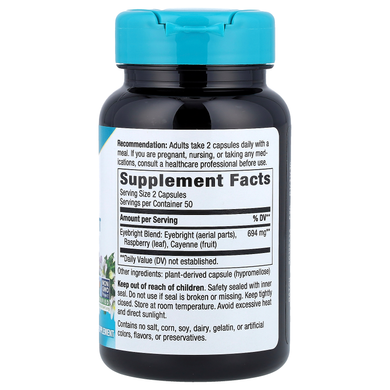 Рослинний комплекс з очанкою Nature's Way Eyebright Blend - 100 веганських капсул, фото