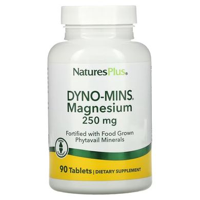 NaturesPlus, Dyno-Mins, магній, 250 мг, 90 таблеток (NAP-36661), фото