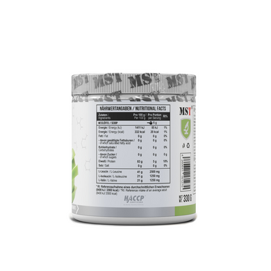 MST Nutrition, Комплекс аминокислот, BCAA Zero, вкус зеленое яблоко, 55 порций, 330 г (MST-00296), фото