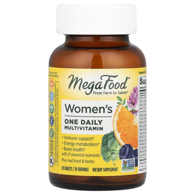 MegaFood, Women's One Daily, мультивітаміни для жінок, 30 таблеток (MGF-10103), фото