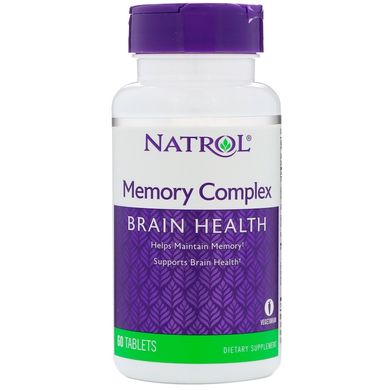 Вітаміни для пам'яті, Natrol, 60 таблеток, (NTL-00893), фото