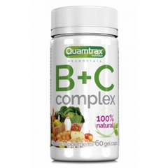 Quamtrax, Комплекс вітамінів B+C, 60 капсул (815959), фото