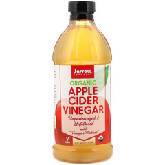 Яблочный уксус, Apple Cider Vinegar, Jarrow Formulas, органический, 473 мл, (JRW-24003), фото