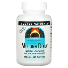 Source Naturals, Mucuna Dopa, 100 мг, 120 капсул (SNS-02192), фото