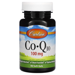 Carlson Labs, коэнзим Q10, 100 мг, 90 капсул (CAR-08241), фото