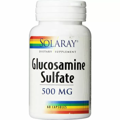Solaray,  Глюкозамин сульфат, 500 мг, 60 капсул (SOR-08140), фото
