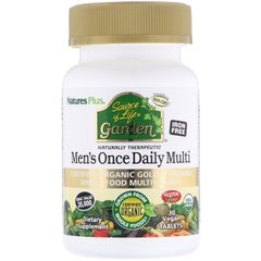 Nature's Plus, Source of Life Garden, мультивитамины для мужчин для приема один раз в день, 30 веганских таблеток (NAP-30745), фото