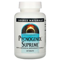 Source Naturals, Pycnogenol Supreme, 60 таблеток (SNS-02220), фото