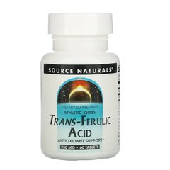 Source Naturals, Athletic Series, транс-феруловая кислота, 250 мг, 60 таблеток (SNS-00805), фото