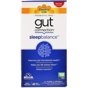 Country Life, Gut Connection, Sleep Balance, 60 веганських капсул (CLF-03005), фото