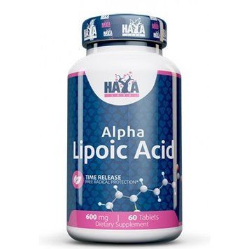 Альфа-липоевая кислота 600 мг Haya Labs Alpha Lipoic Acid (замедленное высвобождение) - 60 таблеток, фото