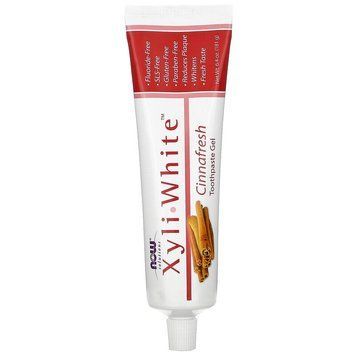Now Foods, Solutions, Xyli-White, гелева зубна паста з харчовою содою, без фториду, свіжа кориця, 181 г (NOW-08092), фото