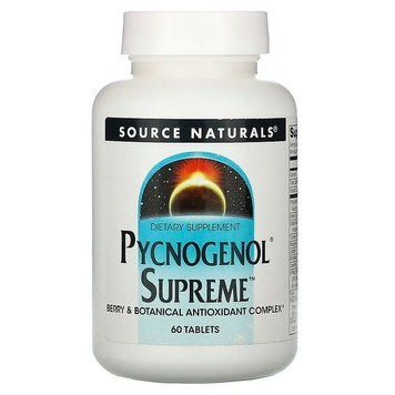 Source Naturals, Pycnogenol Supreme, 60 таблеток (SNS-02220), фото
