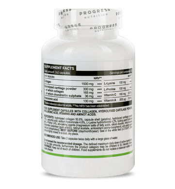 Гіалуронова кислота + колаген Progress Nutrition Hyaluronic Acid & Collagen - 120 капсул, фото