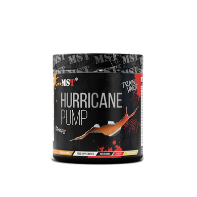 MST Nutrition, Передтренувальний комплекс, Hurricane Pump, тропічний пунш, 300 г (MST-16363), фото