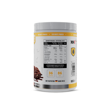 MST Nutrition, Протеин яичный, EGG Protein, шоколадные брауни, 36 порцій, 900 г (MST-16486), фото