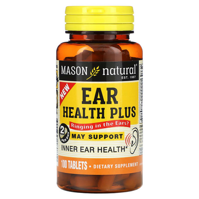 Mason Natural, Здоровье ушей, 100 таблеток (MAV-18081), фото