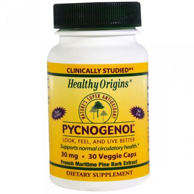 Пікногенол, Pycnogenol, Healthy Origins, 30 мг, 30 капсул (HOG-41352), фото