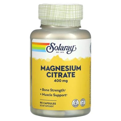 Solaray, Цитрат магнію, 133 мг, 90 вегетаріанських капсул (SOR-46301), фото