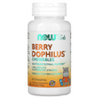 Now Foods, Berry Dophilus, для дітей, 2 мільярди КУО, 60 жувальних таблеток (NOW-02936)