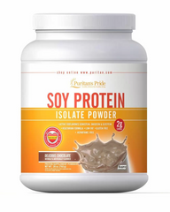 Соевый протеин, Soy Protein Isolate, Puritan's Pride, порошок, вкус шоколада, 793 г (PTP-17055), фото