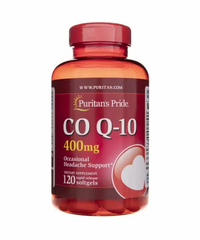 Puritan's Pride, CoQ10, 400 мг, 120 капсул (PTP-00012), фото