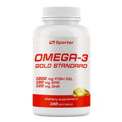 Sporter, Omega-3 Gold Standard, 180 гелевых капсул (821452), фото