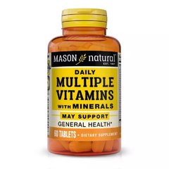 Mason Natural, Мультивітаміни та мінерали на кожен день, 60 таблеток (MAV-09555), фото