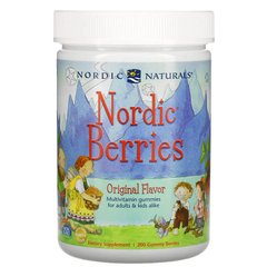 Nordic Naturals, Nordic Berries, мультивитаминные жевательные конфеты, оригинальный вкус, 200 ягод-жевательных конфет (NOR-30124), фото