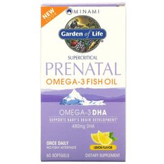 Minami Nutrition, Supercritical Prenatal, рыбий жир омега-3 со вкусом лимона, 60 мягких желатиновых капсул (MIN-61004), фото