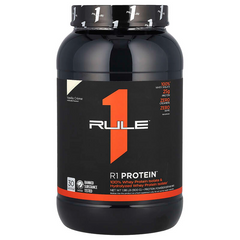 Rule 1, Protein R1, 25 г изолята протеина + 6 г BCAA, ванильное мороженое, 876 г (RUL-00401), фото