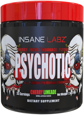 Insane Labz, Psychotic, 35 порций, Cherry Limeade, 219 г (INL-27460), фото